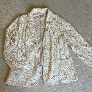 Chicos lace blazer